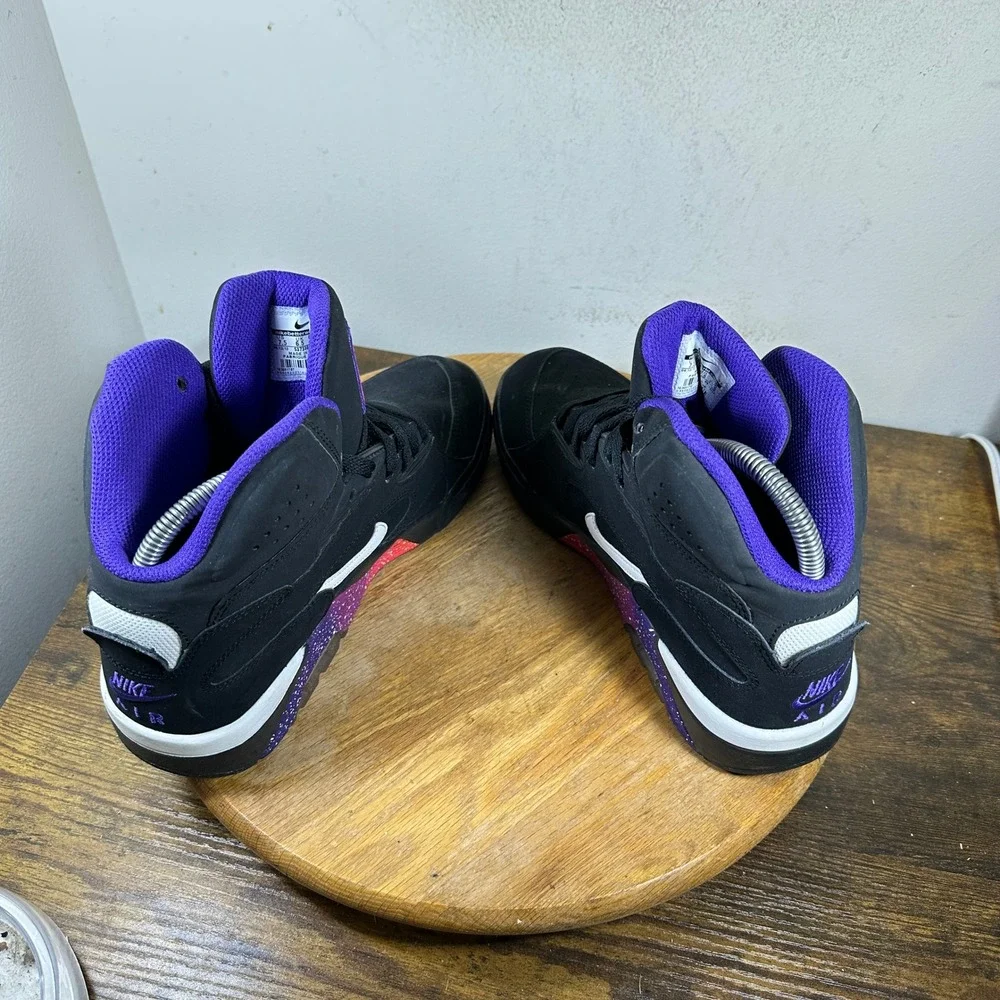 Nike Air Force 180 High Black Court Purple Rave Pink 537330-017 Mens 7.5 Sneaker